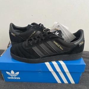 Adidas Gazelle Team Cordura Triple Black Brand New Uk8 Us8.5 Eu42 JH5421 ✅ - Picture 1 of 10