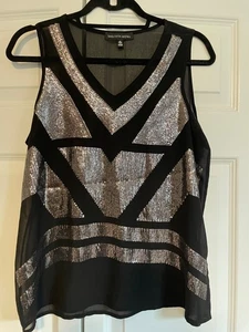 Saks Fifth Avenue ärmelloses formelles Top Small - Bild 1 von 3