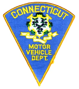 CONNECTICUT - MOTOR VEHICLE DEPT - CT Police Patch STATE SEAL GRAPEVINES 6" 2O - Bild 1 von 2