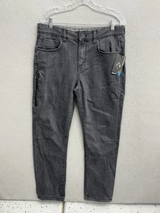 Pantalone denim lana nero Diamond Mission uomo 33x32 lavaggio scuro elasticizzato escursionismo nuovo con etichette - Foto 1 di 12