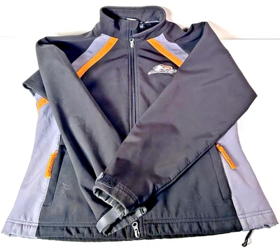 Harley Davidson Screamin’ Eagle Adulto Hombre’s XL Negro y Naranja Impermeable Nylon Foto 1 de 4