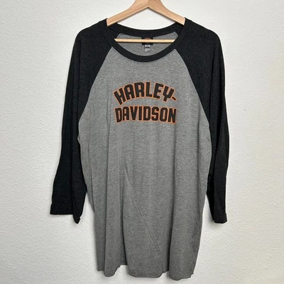 Harley Davidson футболка женщин 2XL черный серый длинным рукавом Южная Дакота - Изображение 1 из 4
