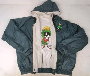 Vintage 1998 "Marvin The Martian" Six Flag Reversible Jacket - Size Small (Worn) - Bild 1 von 13