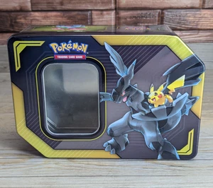 Juego de cartas coleccionables Pikachu & Zekrom GX-Pokemon: Sun & Moon Team Up solo lata vacía sin cartas - Imagen 1 de 9
