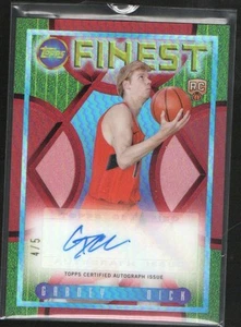 2023-24 Topps Finest Refractor Gradey Dick Auto RC Flashback SP #4/5 Raptors - Bild 1 von 2