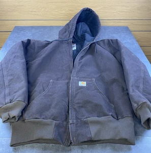 Carhart Women's Active Quilt lined Hooded Brown Sandstone Jacket Size Large - Picture 1 of 6