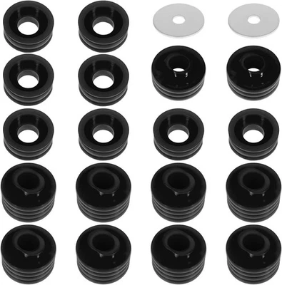 KF04050BK Body Mount Bushing Kit for Ford F250 F350 Super Duty 2/4WD 99-18 Black - Image 1 of 4