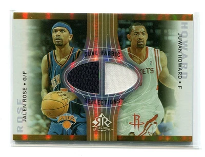 2006-07 UD Reflections Jalen Rose Juwan Howard Dual Fabric GU Jersey 041/100 - Image 1 of 2