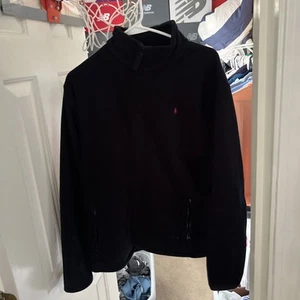 Polo Ralph Lauren Youth XL 18-20 Black Cotton Full Zip Jacket - Picture 1 of 5