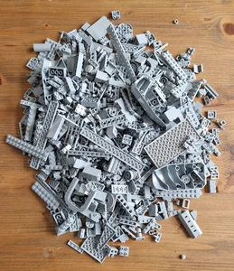 Ladrillos originales Lego gris claro 1 kg - Imagen 1 de 8