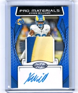 Parche de materiales profesionales Kyren Williams 2025 certificado por Panini azul automático #'ed 25/49 - Imagen 1 de 1