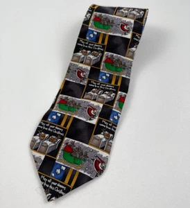 Hallmark Shoebox Men Polyester Christmas Theme Traditional Neck Tie  NWOT - Picture 1 of 8