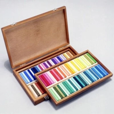 Holbein Artists' Oil Pastels 100 Colors Set U690 in Wooden Box Japan - Image 1 of 3