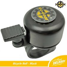 BIKE PING BELL Black Mini Alarm Ringer Road Hazard Safety MTB Cycles Scooters