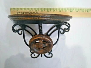 Set Of Two Handmade Shelf Wood And Metal  With Malta Crest Name Family History - Picture 1 of 8