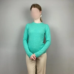 Maglione donna Munrospun verde menta 100% cashmere - Taglia S - Foto 1 di 10