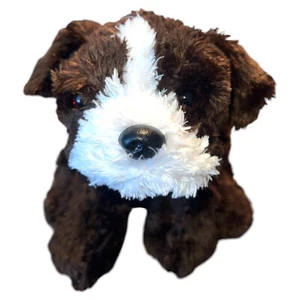 FAO Schwarz Knuckles The Bull Hund Stofftier Plüsch Französisch RAR Dunkelbraun Schokolade - Bild 1 von 8