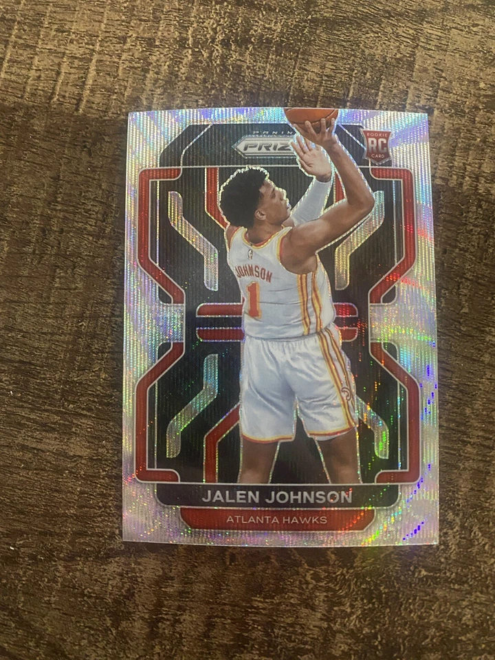 2021-22 Panini Prizm Box Set Silver Wave RC Jalen Johnson #305 Atlanta Hawks - Image 1 of 1