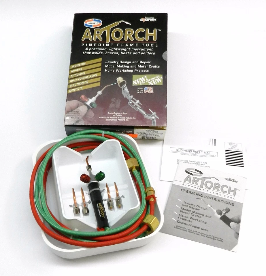 Uniweld ARTORCH Torch Metalcrafts Jewelry Torch Kit 5tips