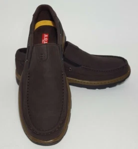 Zapatos informales sin cordones para hombre Fred 100, talla 13, café. Muy buen estado - Imagen 1 de 11