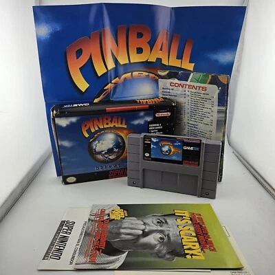 Pinball Dreams - Game With Manual Box & Poster - Super Nintendo - CIB - Tested - Image 1 of 4