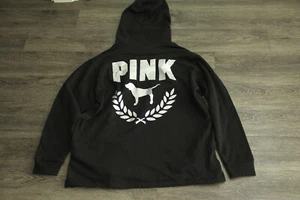 VICTORIA'S SECRET PINK LOGO FLEECE HOODIE SWEATSHIRT size XL - Picture 1 of 4