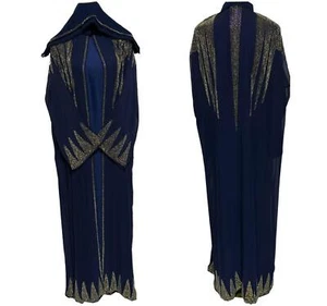 Bescheidene Frauen Abaya Farasha Jalabiya Arabischer Kleid Mit Steinarbeiten - Bild 1 von 4