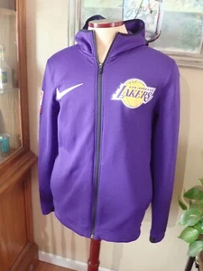 LA Lakers Nike Dri Fit NBA Zip Up Hooded Jacket Gr. M High Neck - Bild 1 von 8