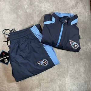 Vintage Reebok Track Suit Mens XL/L Blue Jacket Pants NFL Tennessee Titans Y2K - Bild 1 von 20