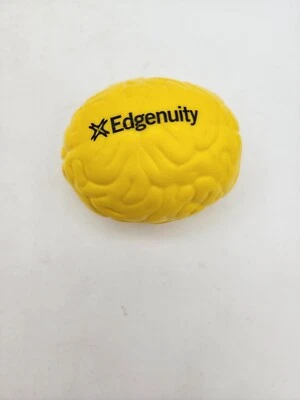 Bola de estrés cerebral amarilla Brain Edgenuity 2"  Foto 1 de 2