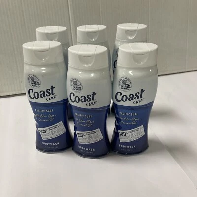 (6)/海岸护理沐浴露 18 盎司,太平洋冲浪,蓝藻 + 椰子油 — 第 1/4 张图片