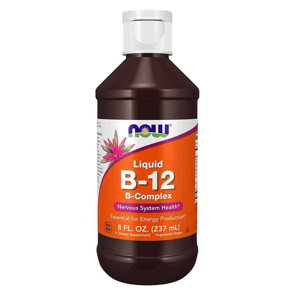 Líquido complejo de vitamina B-12 NOW FOODS de 8 oz Foto 1 de 4
