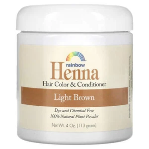 Rainbow Henna hair colour and conditioner Light Brown - Picture 1 of 2
