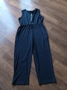 Jessica London Women's Plus Size Wide Leg Jumpsuit, Size: 18, Dark Blue - Picture 1 of 9