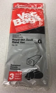 Homecare Royal Dirt Devil Typ "G" Handstaubsaugerbeutel - 3er Pack - Bild 1 von 4