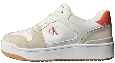 Calvin Klein Women Size 11 White and Red Sneakers - Image 1 of 4