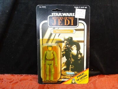 Figura cardada Kenner Star Wars Rebel Commando Rebelde 1983 El Retorno del Jedi 70740 Foto 1 de 4