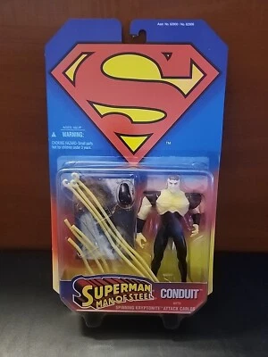 New Vintage 1995 Superman Man of Steel Conduit Action Figure Kenner - Image 1 of 4