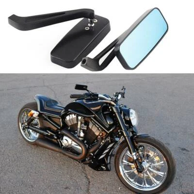 Espejos retrovisores negros para motocicleta Harley Sportster 883 1200 48 XL1200N XL1200C Q Foto 1 de 4