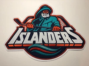 New York Islanders Fisherman Jersey Patch Blue Wave Large Front Crest  - Picture 1 of 2