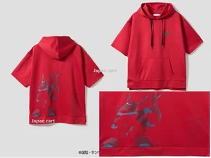 STRICT-G Gundam series x Graniph Rick Dias short sleeve hoodie red Anime JP New - Picture 1 of 11