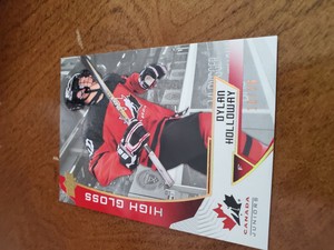2019 Upper Deck Team Canada Juniors High Gloss 10/25 Dylan Holloway #66