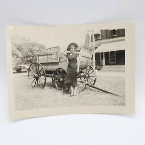 Yankee carro a pedali carrello carrozza 5 x 3 foto fotografia immagine donna auto casa - Foto 1 di 7