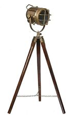Search light floor lamp with wooden tripod spot light Home/Office Décor Gift