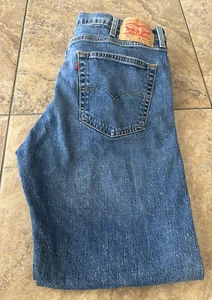 Jeans uomo Levis 505 blu denim 38x32 vestibilità 37X30 - Foto 1 di 7