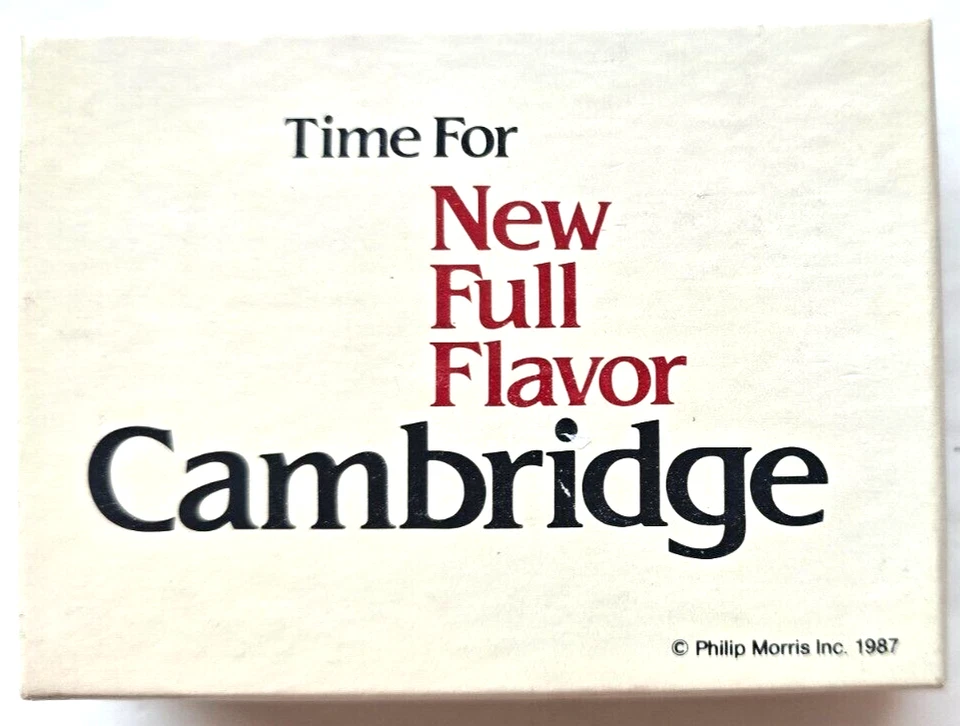 CAMBRIDGE Cigarettes Timex Alarm Clock 1987 New Full Flavor Phillip Morris - Image 1 of 4
