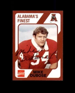 Mike Dubose Signed 1989 Collegiate Collection Alabama Crimson Tide Autograph - Picture 1 of 2