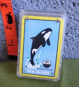 SEA WORLD mini playing cards Shamu deck Killer Whale marine park 1978 - Picture 1 of 3