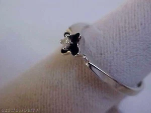 18K Weißgold Prinzessschliff Diamant Braut Verlobung Ehering Bandgröße 8 - Bild 1 von 5