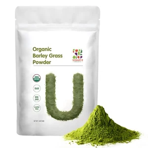 UNLEASH'D ORGANIC Barley Grass Powder 1 Pound - Picture 1 of 6